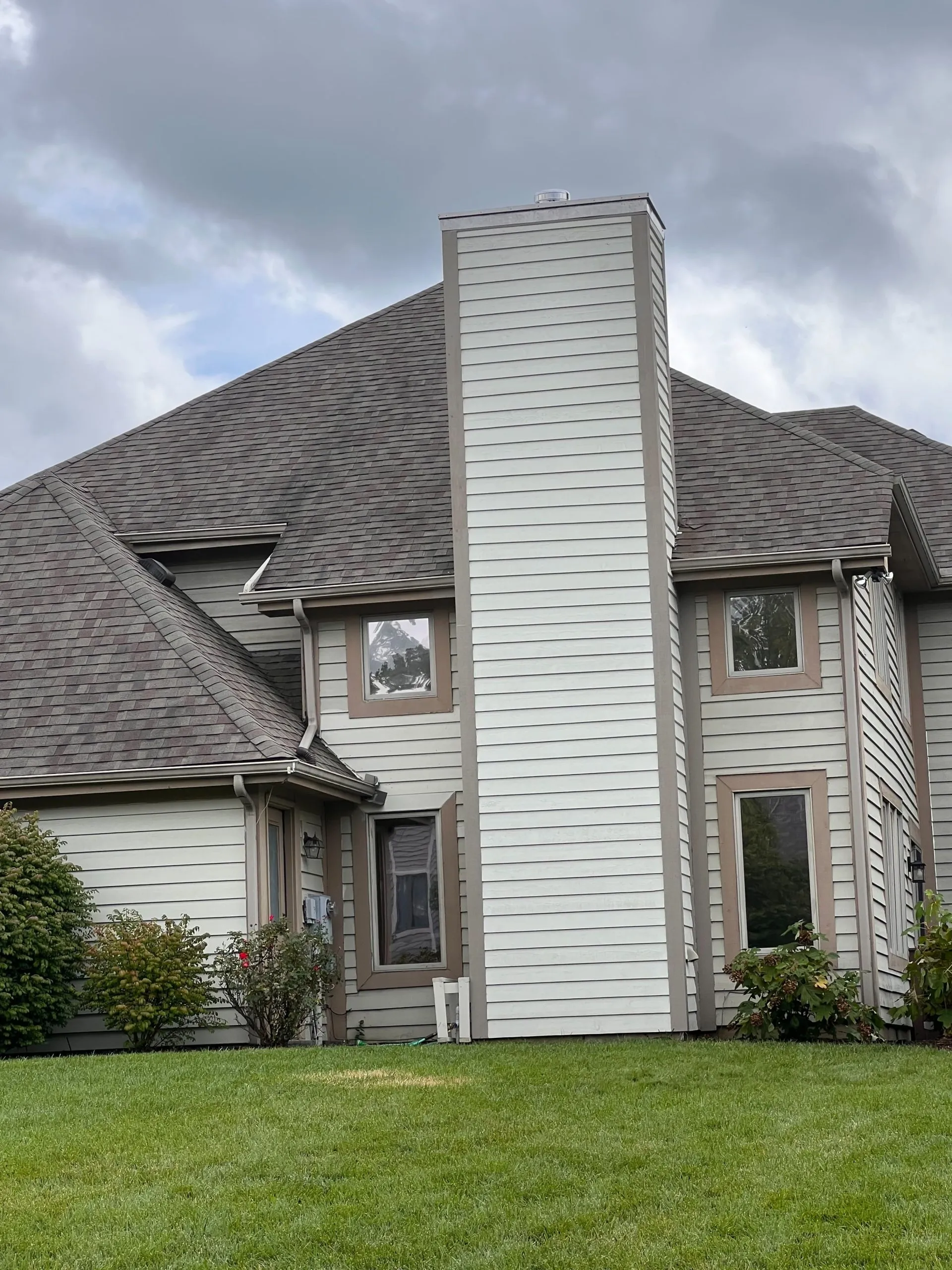 Cedar Siding Chimney Repair & Restoration – photo 4 of 5