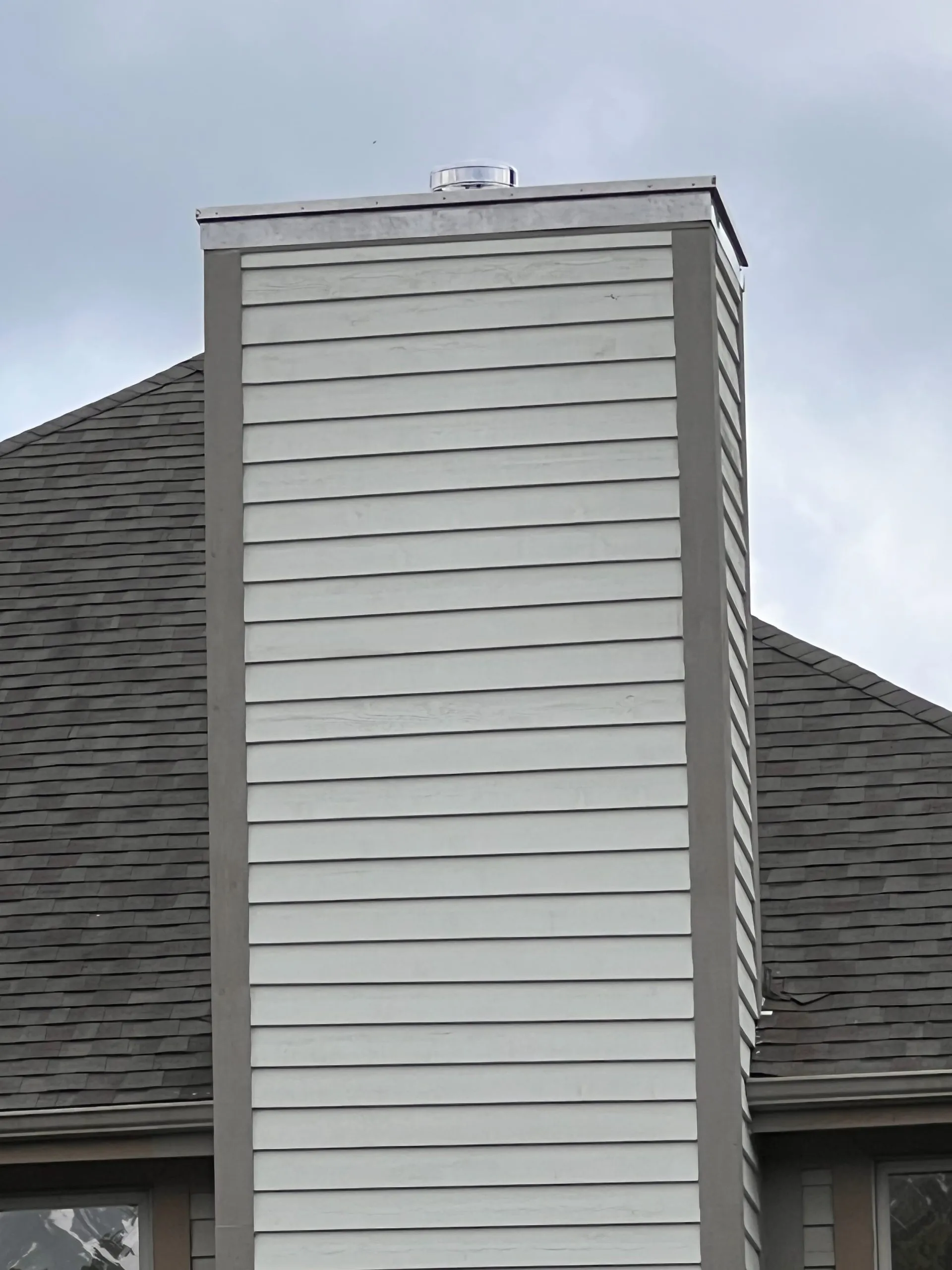 Cedar Siding Chimney Repair & Restoration – photo 5 of 5